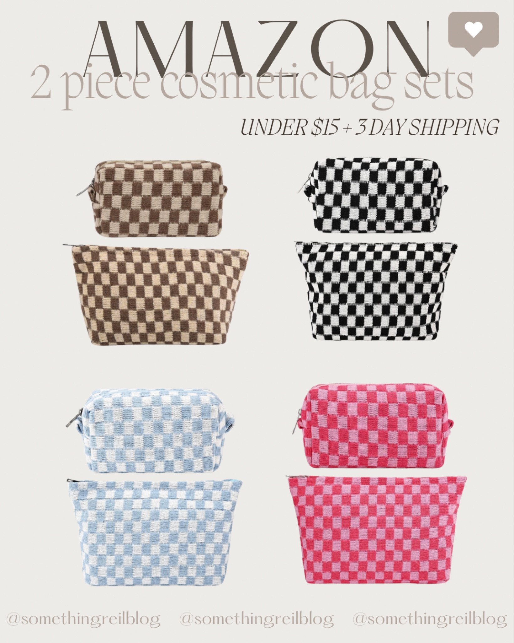 Checkered Print 2 pc. Cosmetic Bag Sets 🤎✨



#LTKSaleAlert #LTKGiftGuide #LTKHoliday