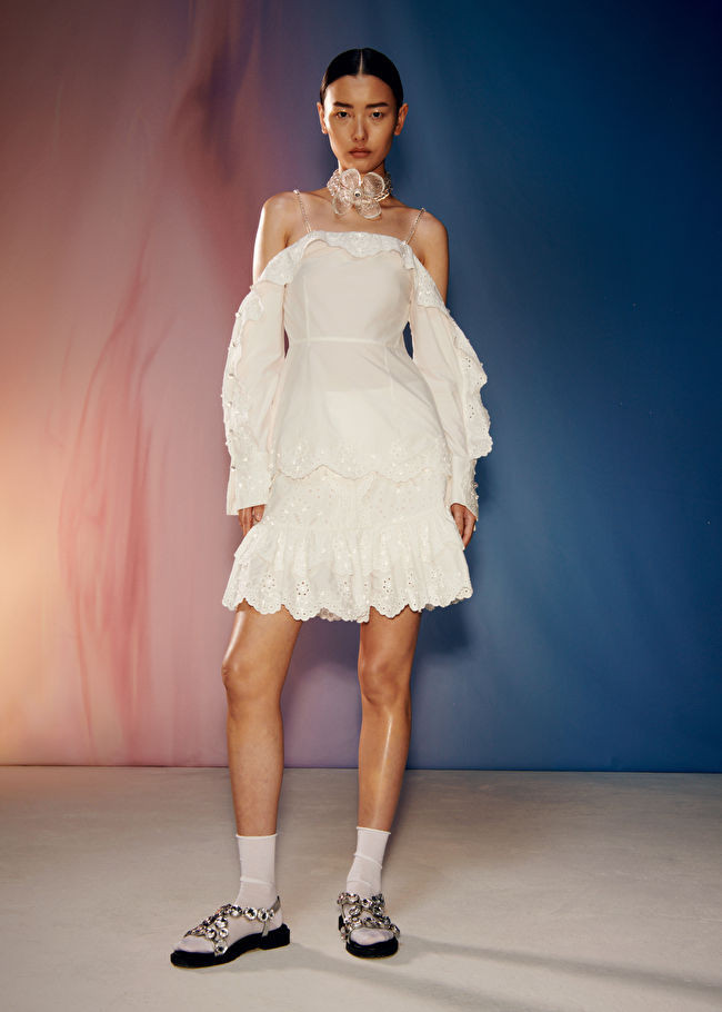 Scalloped Ruffle Mini Skirt - White - & Other Stories GB | & Other Stories (EU + UK)