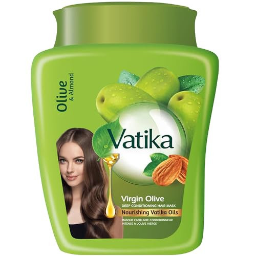 Dabur Vatika Deep Conditioning (Olive) Hair Mask (For Dry, Dull & Lifeless Hair) 500g | Amazon (US)
