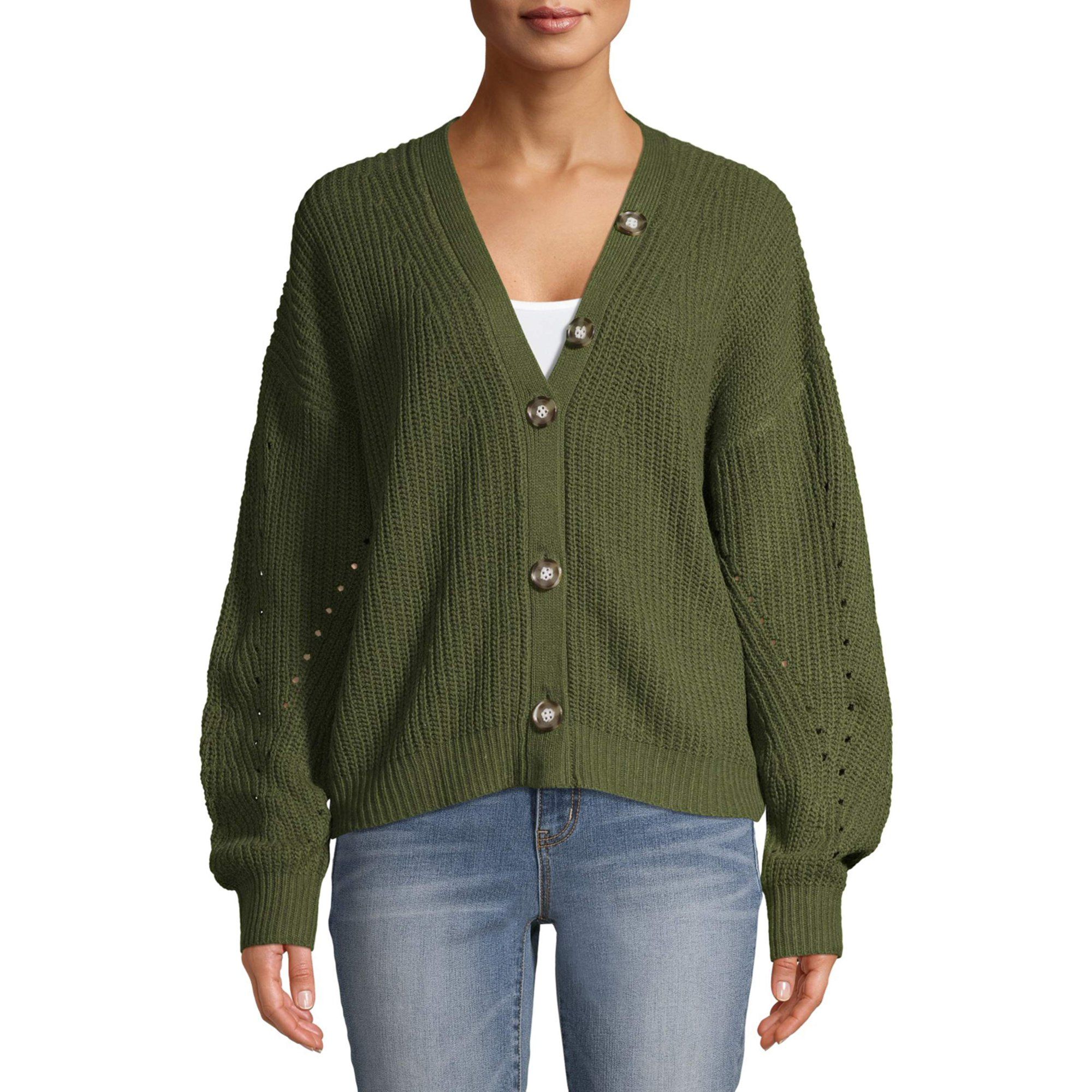 Time and Tru Women’s Boyfriend Cardigan | Walmart (US)