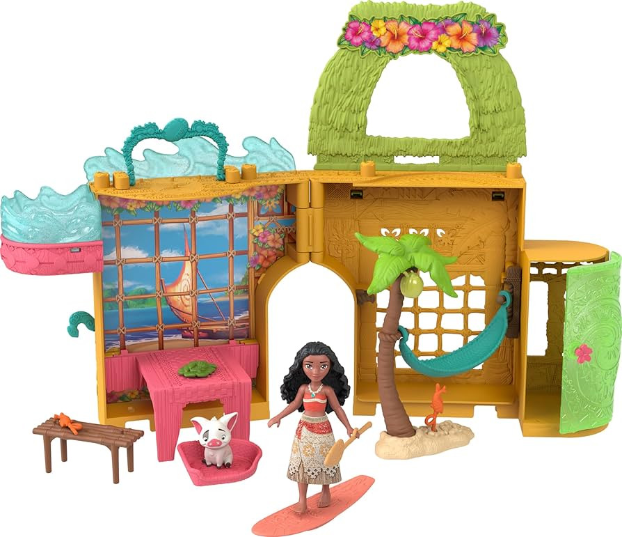 Mattel Disney Princess Toys, Moana Storytime Stackers Doll House with Moana Small Doll, 1 Animal ... | Amazon (US)