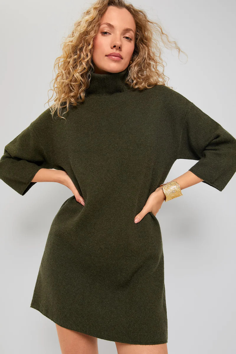 Moss Green Vivianne Dress | Tuckernuck (US)