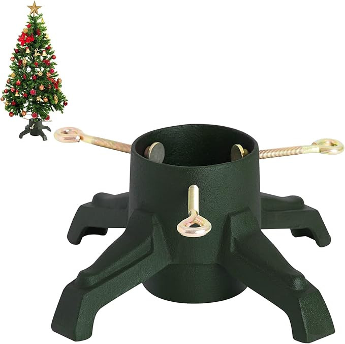 Zurpartee Metal Christmas Tree Stand Base for Real Trees Up to 7ft Xmas Tree Stand Green Christma... | Amazon (US)