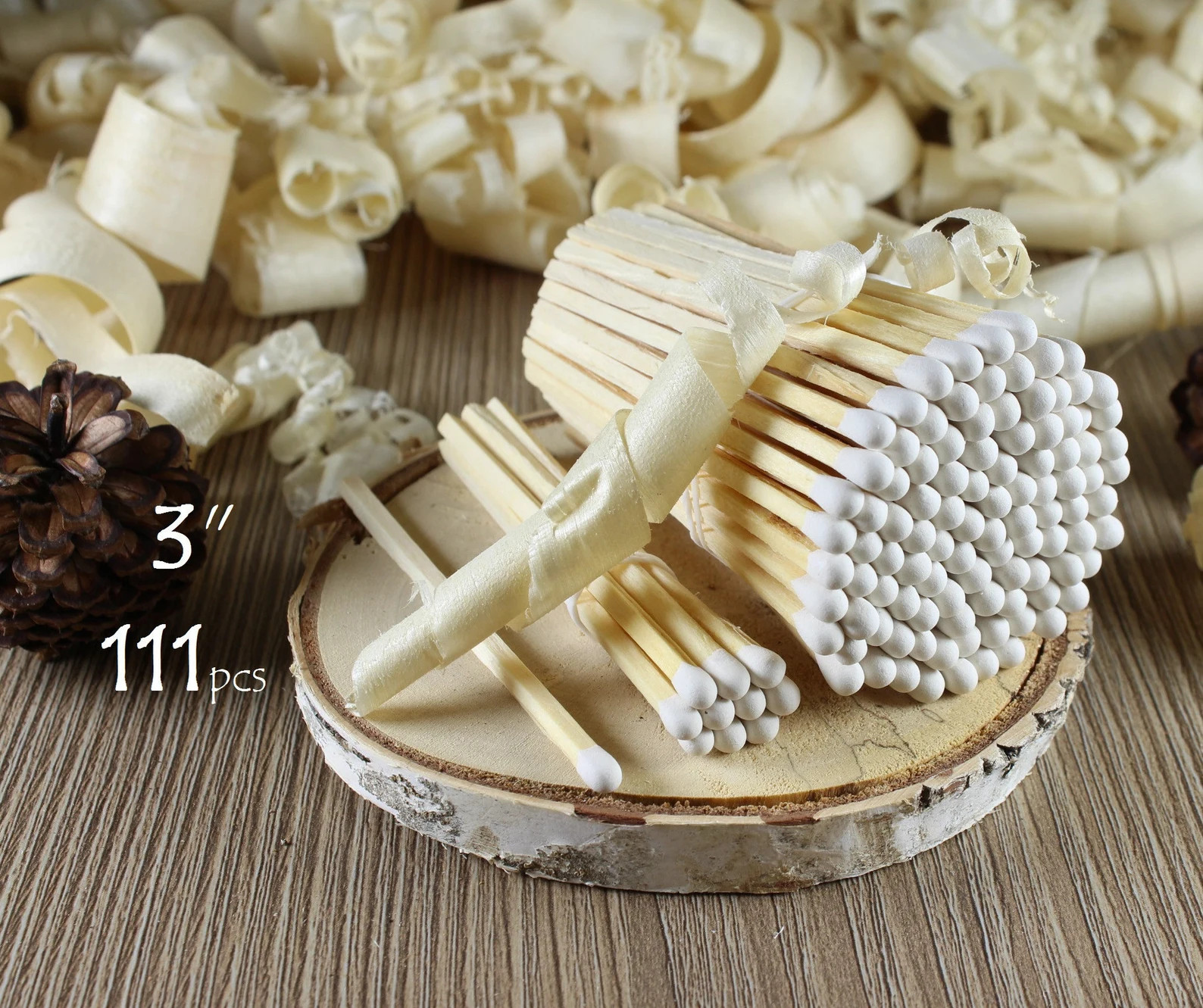 White tips real decorative perfect wedding 3" matches.Matches good for crafts making. 111pcs | Etsy (US)