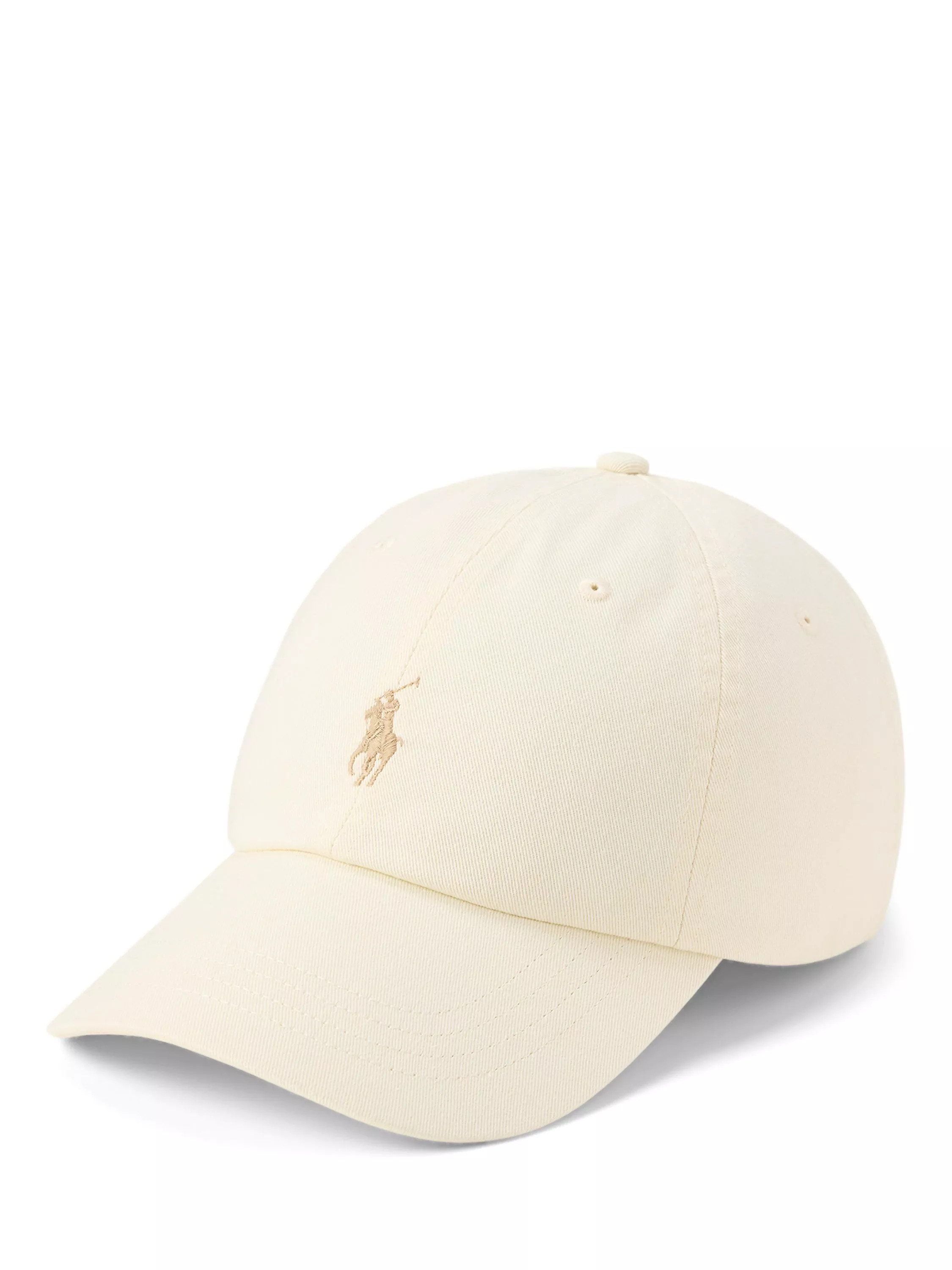 Iconic Cotton Chino Baseball Cap, Parchment Cream | John Lewis (UK)