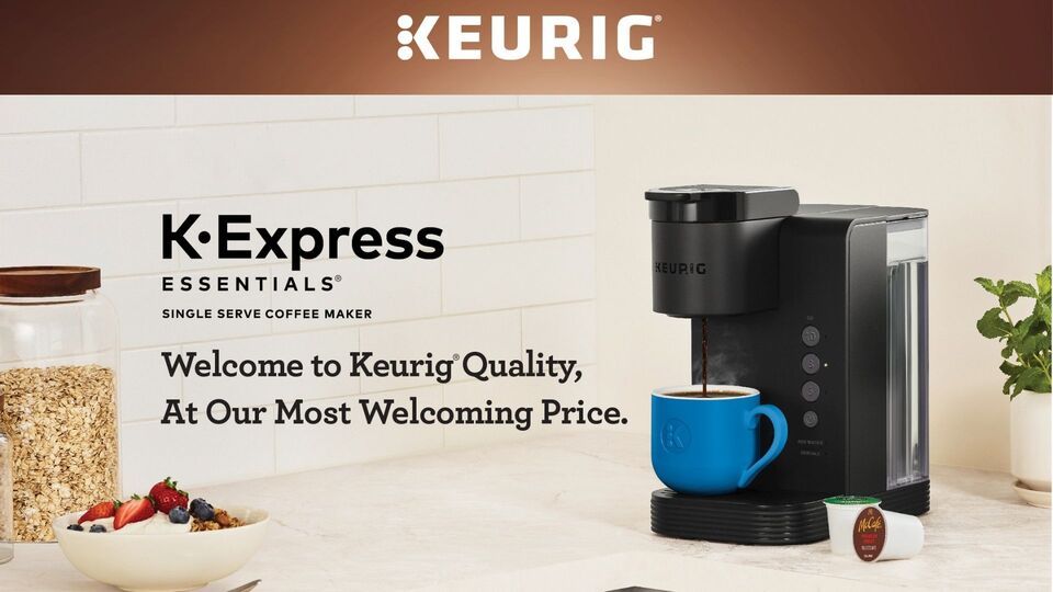 Keurig K-Express Essentials Single Serve K-Cup Pod Coffee Maker, Black | Walmart (US)