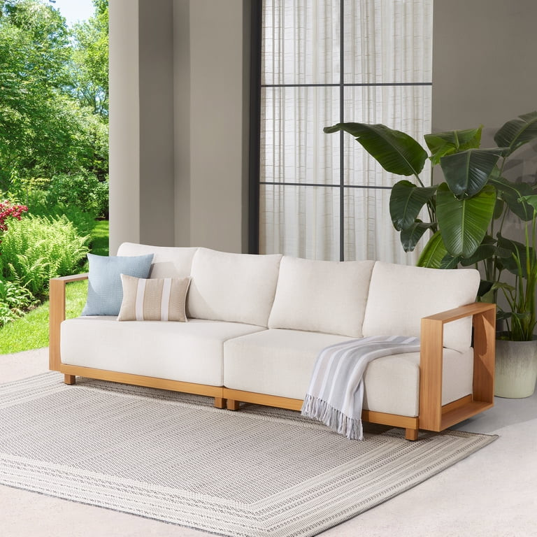 Better Homes & Gardens Juliet Beige Outdoor Loveseat Set with Patio Covers | Walmart (US)