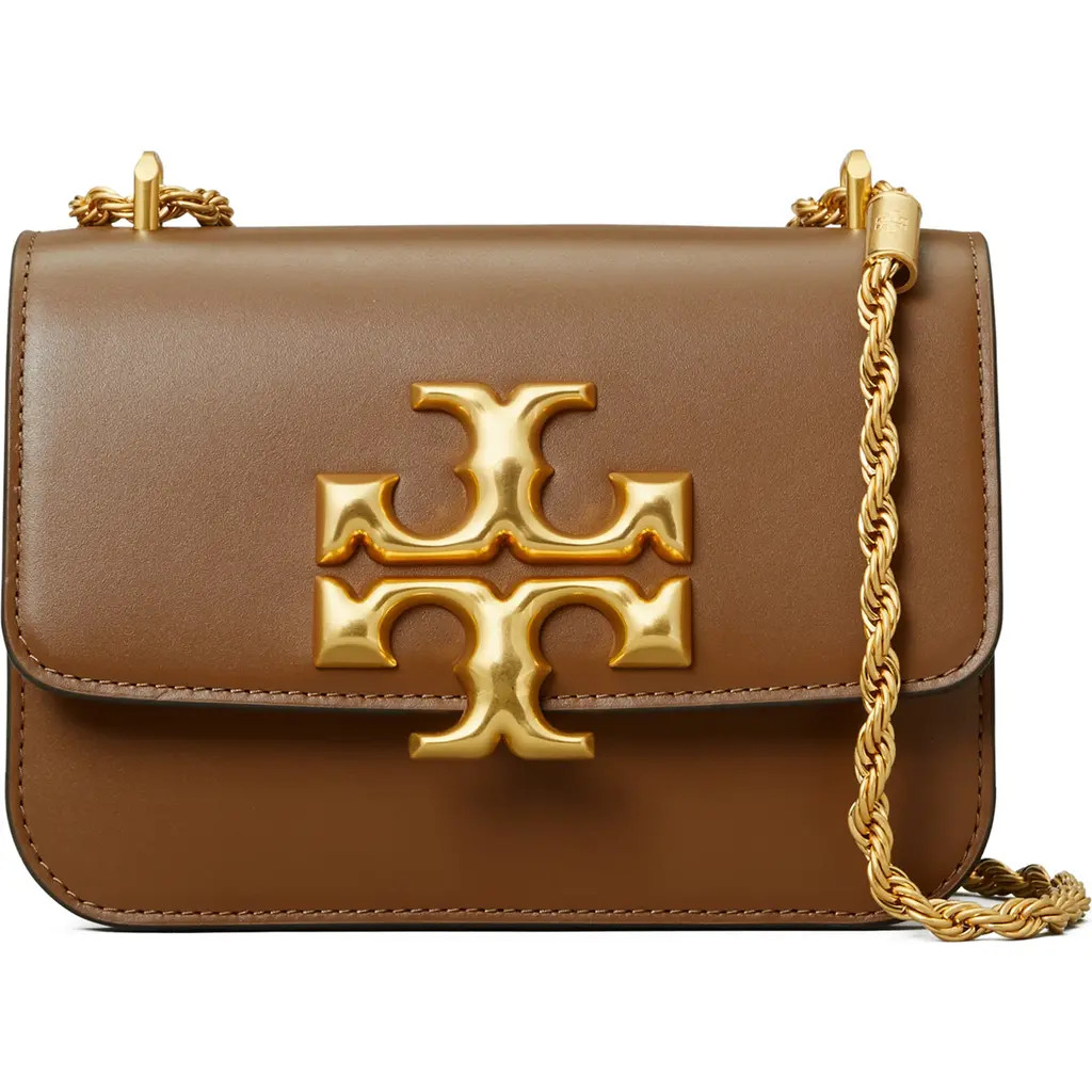 Tory Burch Small Eleanor Convertible Leather Shoulder Bag in Moose at Nordstrom | Nordstrom