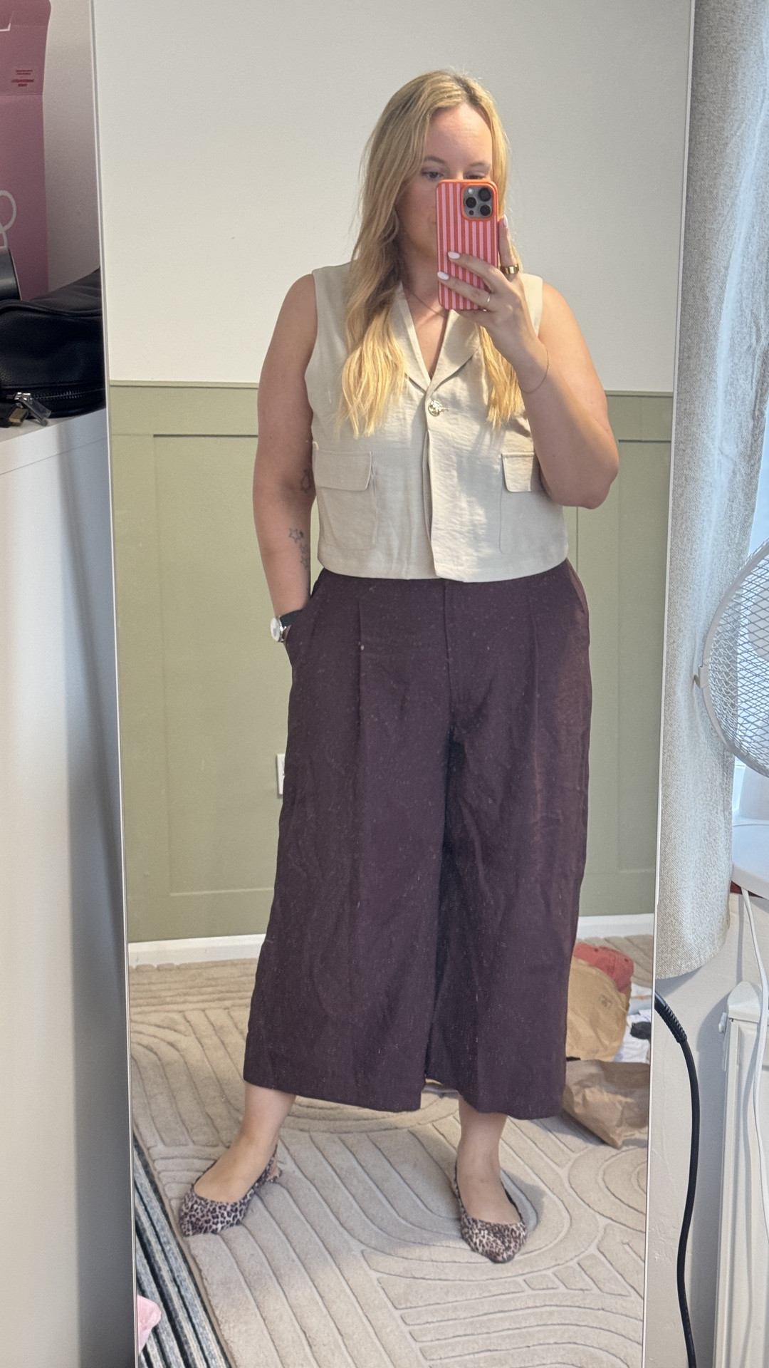 A budget friendly summer work outfit from Primark. Culottes, waistcoat and slingbacks in beautiful colours.

#LTKsummer #LTKmidsize #LTKworkwear