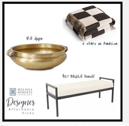 Home decor finds this week. Boucle bench!

#LTKhome
