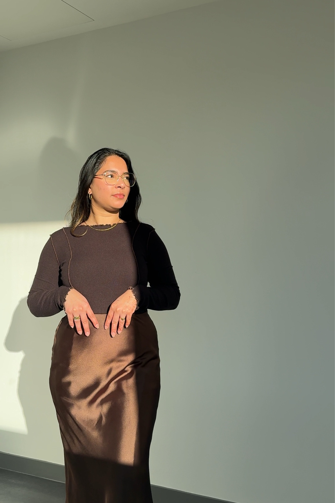 Brown is  the new black 

#LTKdatenight #LTKmodest #LTKspring