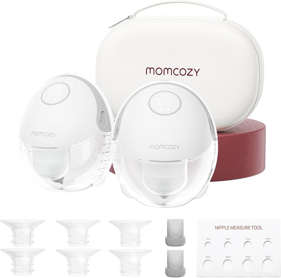 Momcozy Breast Pump Hands Free Mobile Style | M6, Wearable Breastfeeding Pump Ideal Rhythm for Mo... | Amazon (US)