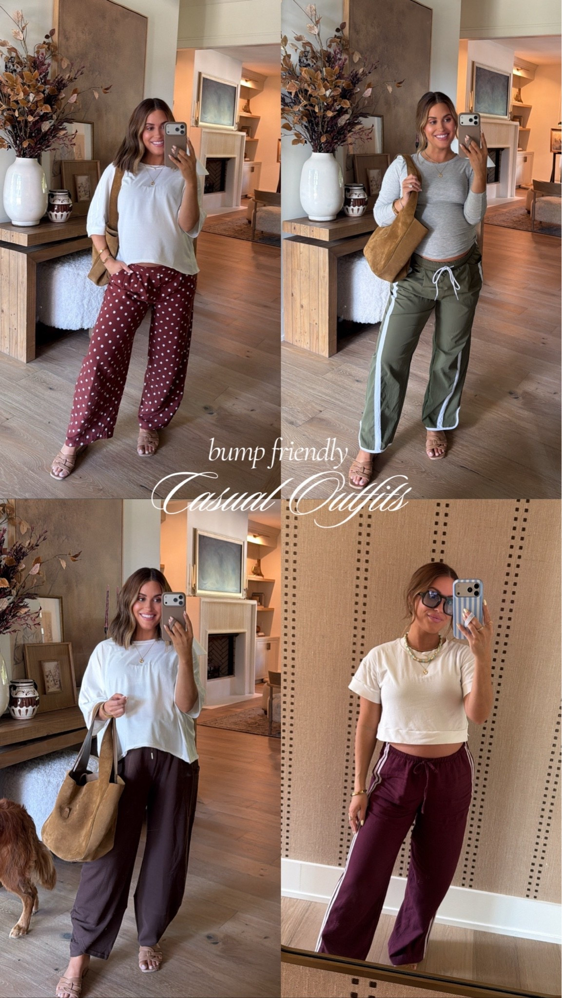 Casual outfit inspo as we transition into fall! On days where I want to feel a little more put together, but still comfy, I love a fun pant & basic tee— All from Amazon + Target! Great outfits for running errands, school drop off, etc - and all bump friendly too! 

Transitional fall outfits || fall style || casual style || bump friendly outfits || maternity || women’s fall outfits

#LTKootd #LTKBump #LTKSeasonal