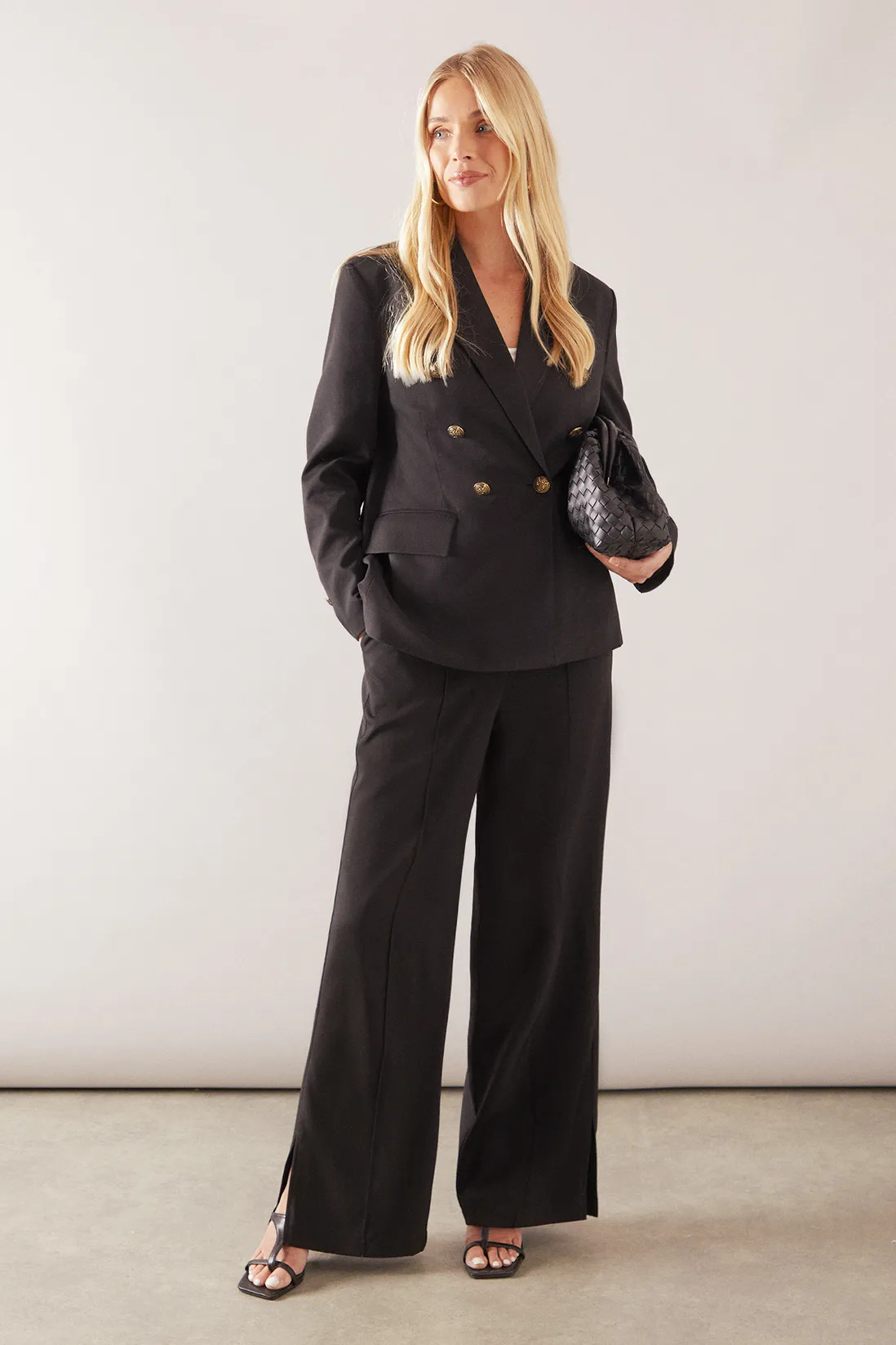 Jackets & Coats | Petite Military Button Double Breasted Blazer | Wallis | Debenhams UK