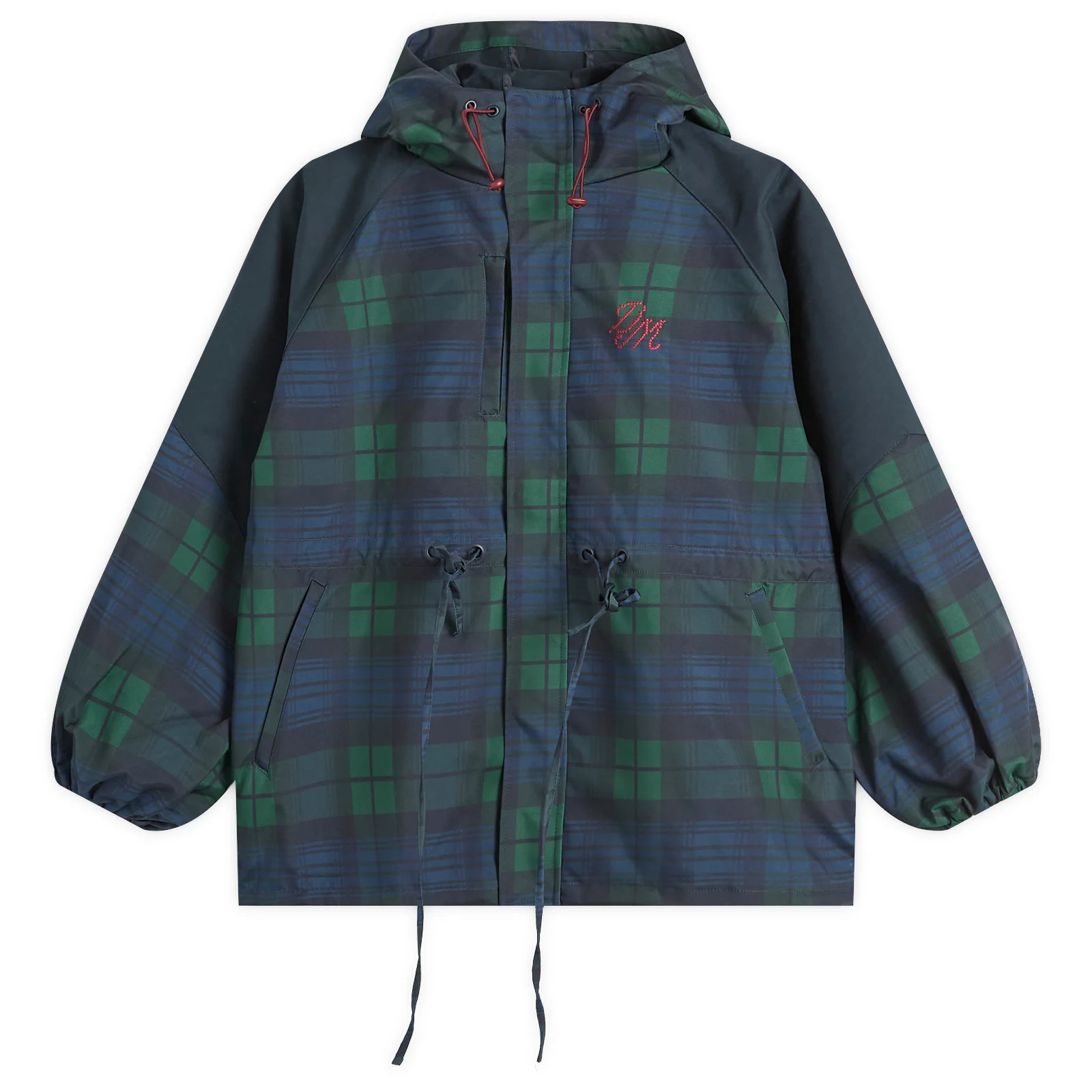 Damson Madder Women's Liu Check Raincoat Navy | END. Clothing