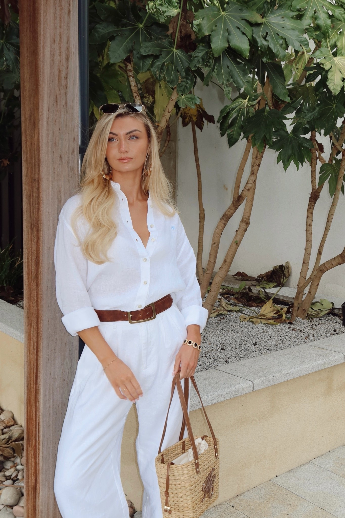 There’s something about an outfit that doesn’t try too hard. Effortless, minimal, just good fabric and a fit that works. That’s the whole philosophy behind this outfit (and honestly, most of what I buy lately) 🤍

@Holland Cooper @DISSH 
Linen Shirt | Linen Trousers | Woven Bag | Gold Hoop Earrings | Tan Belt | Euro Summer | Quiet Luxury | Resort Style | White Outfit | Summer Outfits | Wide Leg Trousers | Riviera Chic |

#LTKuk #LTKsummer #LTKeurope