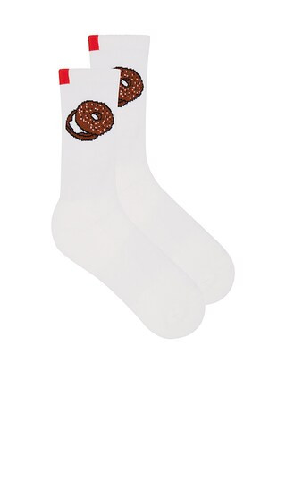 The Bagel Sock in White | Revolve Clothing (Global)
