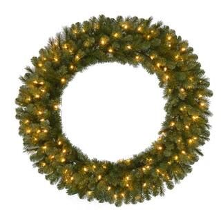 Home Accents Holiday 48 in Prelit Wesley Wreath GD40M2L46L02 - The Home Depot | The Home Depot