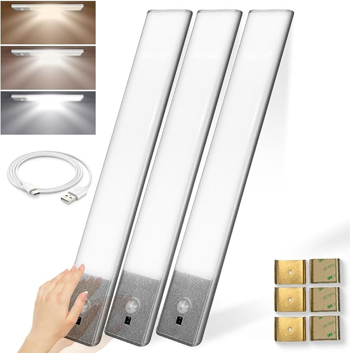 VYANLIGHT Kitchen Under Cabinet Lights - Wireless Motion Sensor LED Light Strips for Pantry, Clos... | Amazon (US)