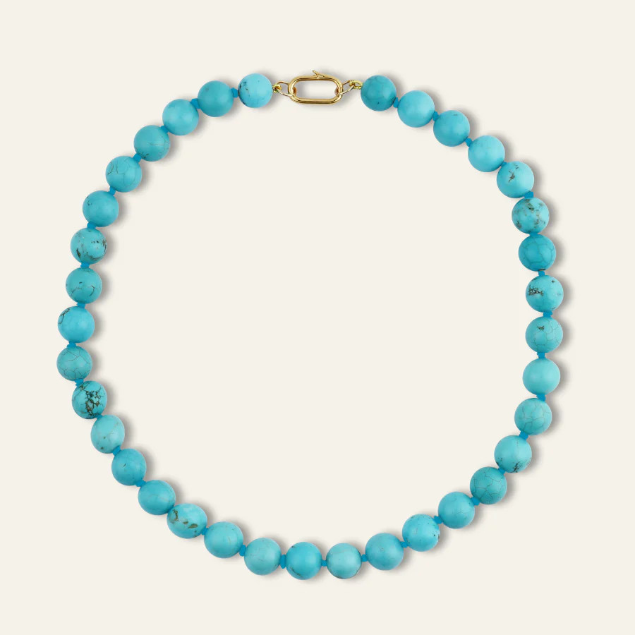 Turquoise Knotted Gemstone Necklace | HART