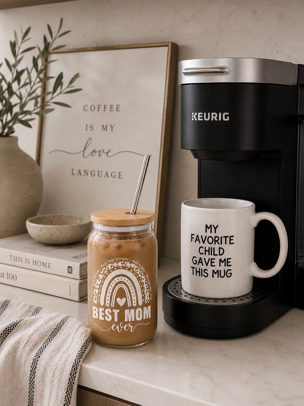 Best Mom Ever Iced Coffee Glass + Funny Coffee Mug – The Real Mom Coffee Combo ☕️😂

Follow @farmtotablecreations on Instagram for more home finds, styling ideas, and everyday inspiration 🤍

This combo is honestly too good 😅 The iced coffee glass for when she finally gets a minute… and the “my favorite child gave me this mug” for a little daily humor 😂

Because let’s be real…
hot coffee gets reheated 3 times ☕️
and iced coffee actually gets finished 🙌🏼

Such a fun (and actually useful) Mother’s Day gift idea that feels personal, practical, and guaranteed to make her smile 🤍

#coffeebar #mothersdaygift #icedcoffee #mugs #kitchenfinds

#LTKMothersDay #LTKHome #LTKSaleAlert