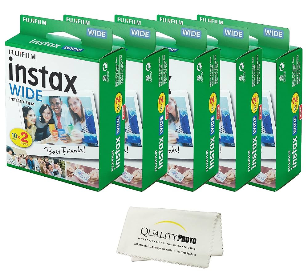 Fujifilm instax Wide Instant Film 10 Pack (100 Exposures) for use with Fujifilm instax Wide 300, ... | Amazon (US)