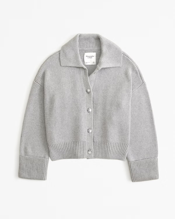 LuxeLoft Crew Sweater Jacket | Abercrombie & Fitch (US)