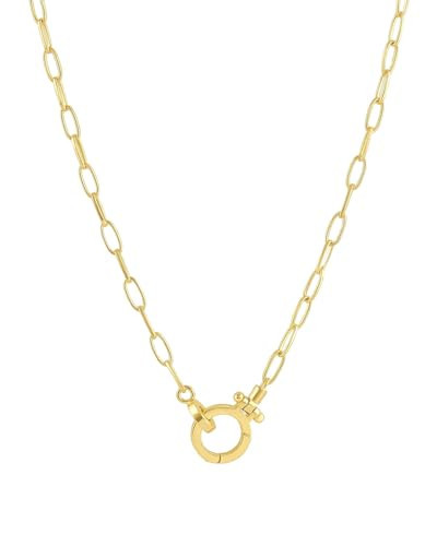 gorjana - Parker Mini Necklace 17 inches - 18k Gold Plated - Adjustable Hinge Closure - Ideal Gift Packaging - Everyday Stack, Layering with Other Jewelry - Long-Lasting | Amazon (US)
