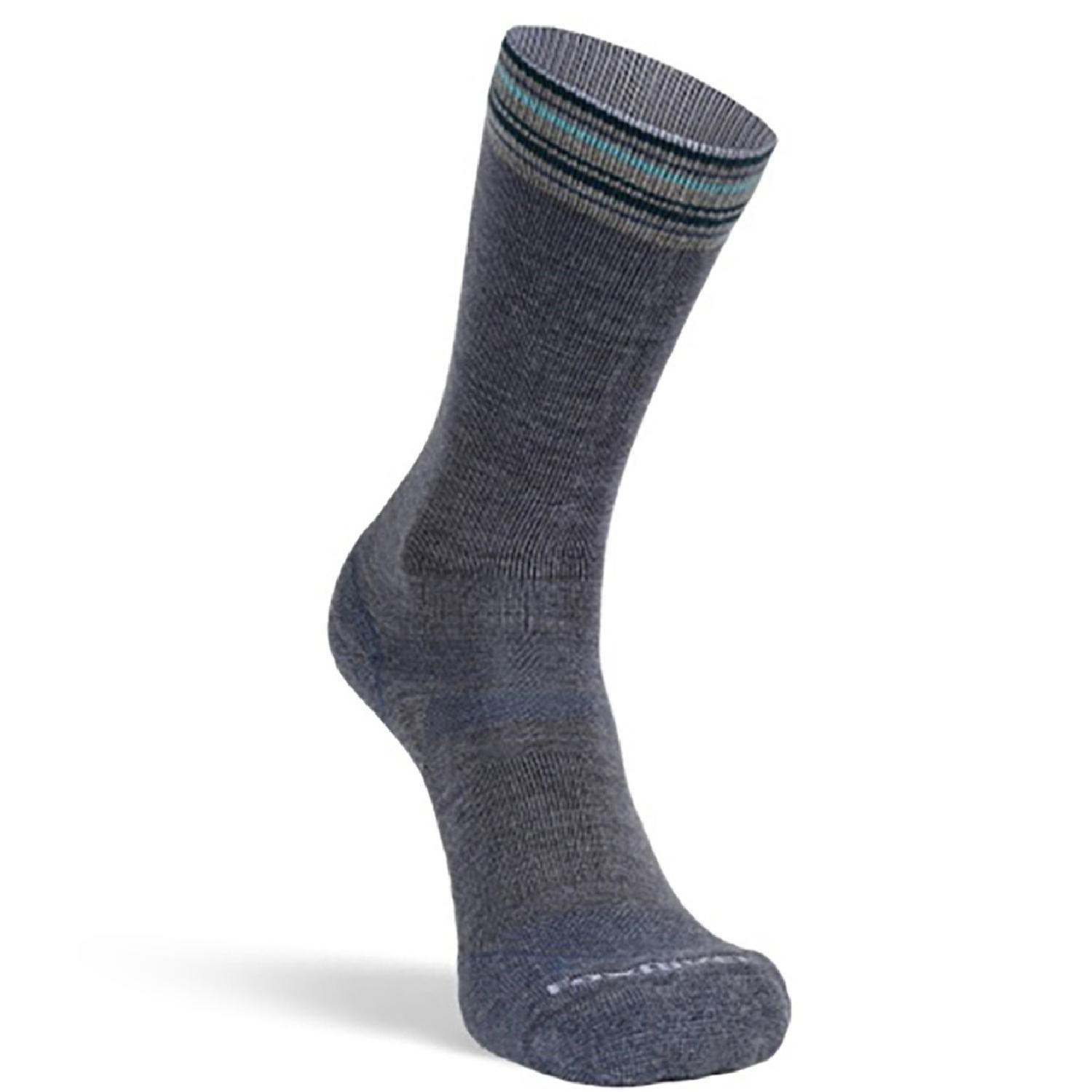 Fox River Women's Stripe Medium Weight Crew Hiking Socks Gray L | REI