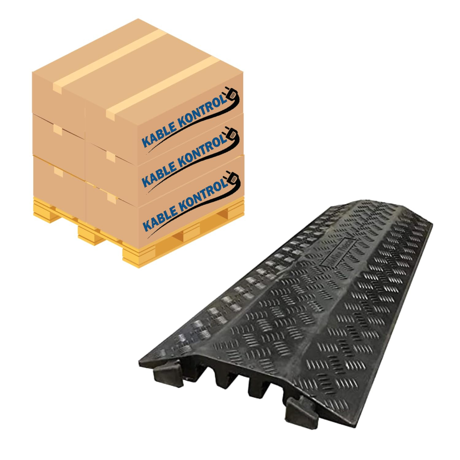 Kable Kontrol Drop Over Floor Cord Cover – 40” Inch Long 3 Channel Cable or Wire Protector ... | Amazon (US)