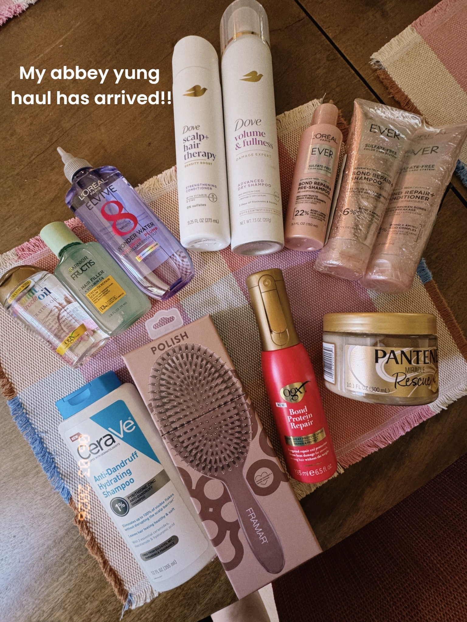 The fact I was able to get all this for under $200 is pretty impressive! It’s A LOT!! Can’t wait to grow my maneeee 💁‍♀️ #abbeyyung #hairgoals #hairgrowth