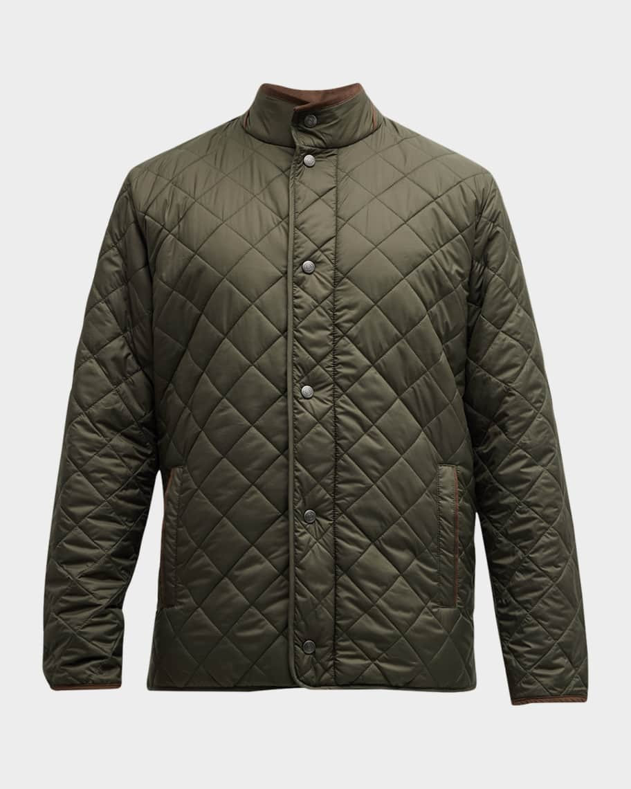Men's Suffolk Quilted Travel Coat | Neiman Marcus