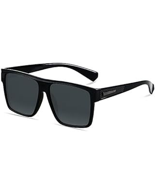 LYZOIT Square Sunglasses for Men Women Polarized Oversized Big UV Protection Rectangle Shades | Amazon (US)