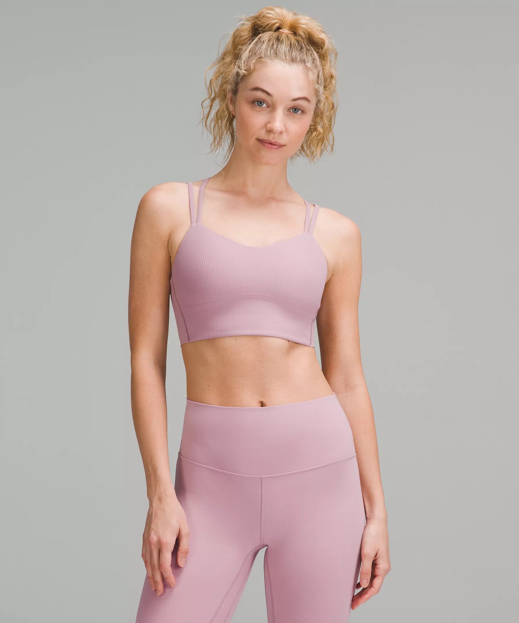 Like a Cloud Ribbed Longline Bra *Light Support, B/C Cup | Women's Bras | lululemon | Lululemon (US)