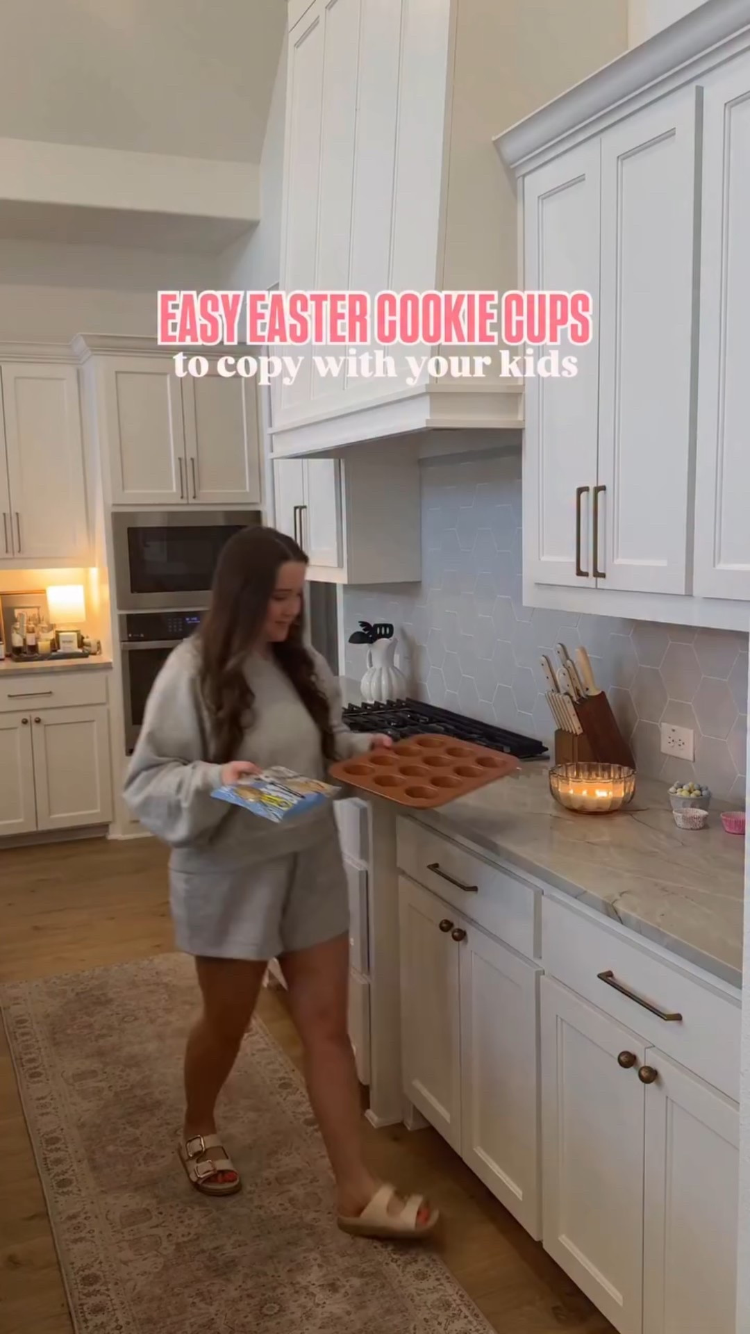 save these easy easter cookie cups to make for your kids! They are so cute and sooo easy. They’d be the perfect sweet treat for any easter gathering 🐣🐰

#eastertreats #easterbaking #eastertreat #easterparty #toddlermamas make cookie cups with me. Easter cookies.
Easter sweet treats. Easter party ideas. Easter hosting ideas. Easter desserts. Easter hosting