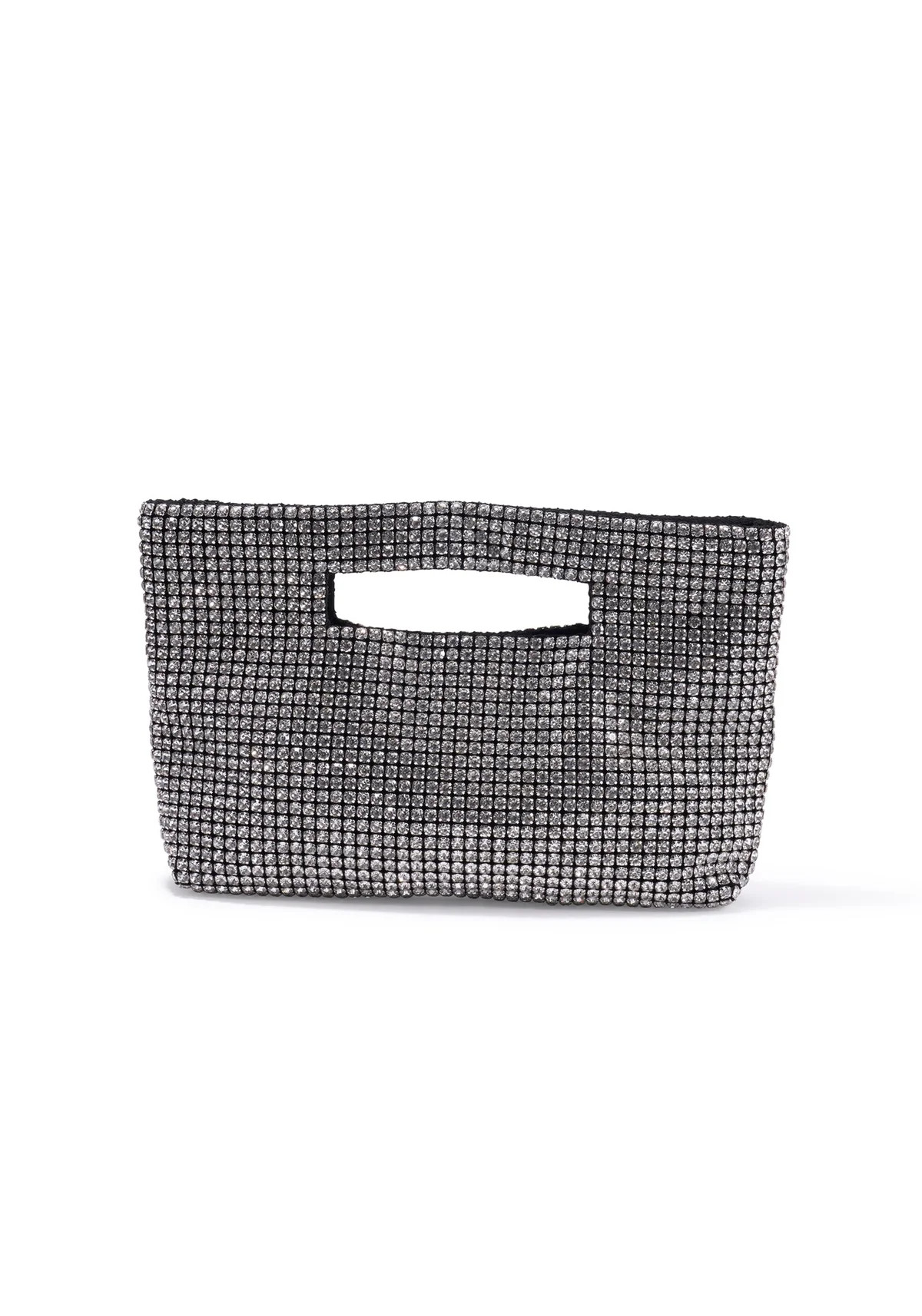 Montauk Long Clutch in Silver | Over The Moon
