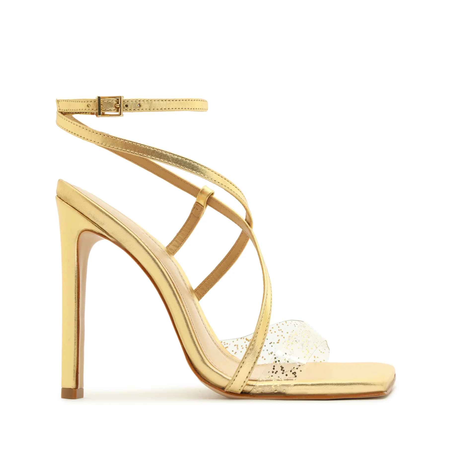 Aisha Leather & Vinyl Sandal | Schutz Shoes (US)