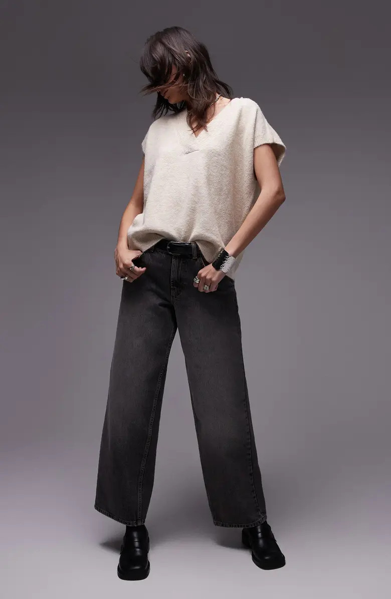 Topshop V-Neck Sweater Vest | Nordstrom | Nordstrom