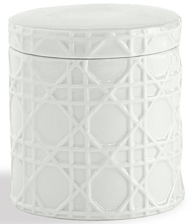 Kassatex Rattan Jar - White | Dillard's