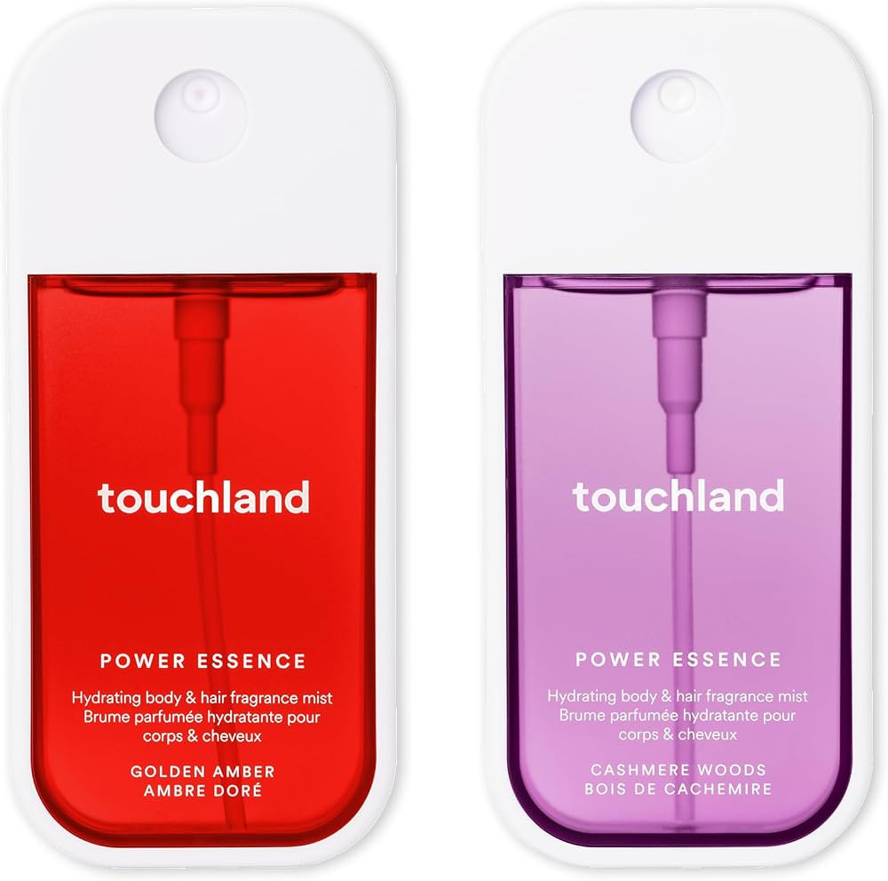 Touchland Power Essence Hydrating Body & Hair Fragrance, SOFT SOLACE DUO (Golden Amber + Cashmere... | Amazon (US)