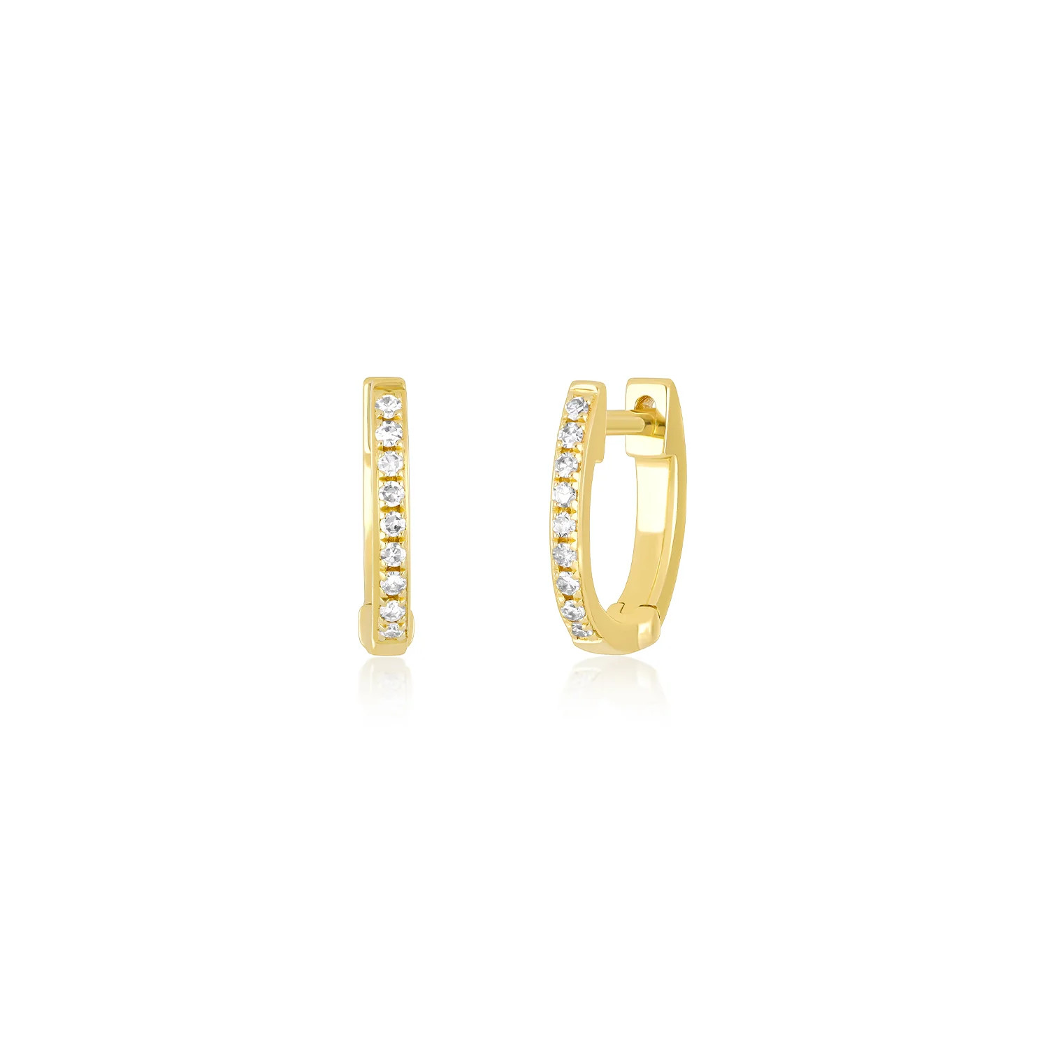 Diamond Mini Huggie Earring | EF Collection