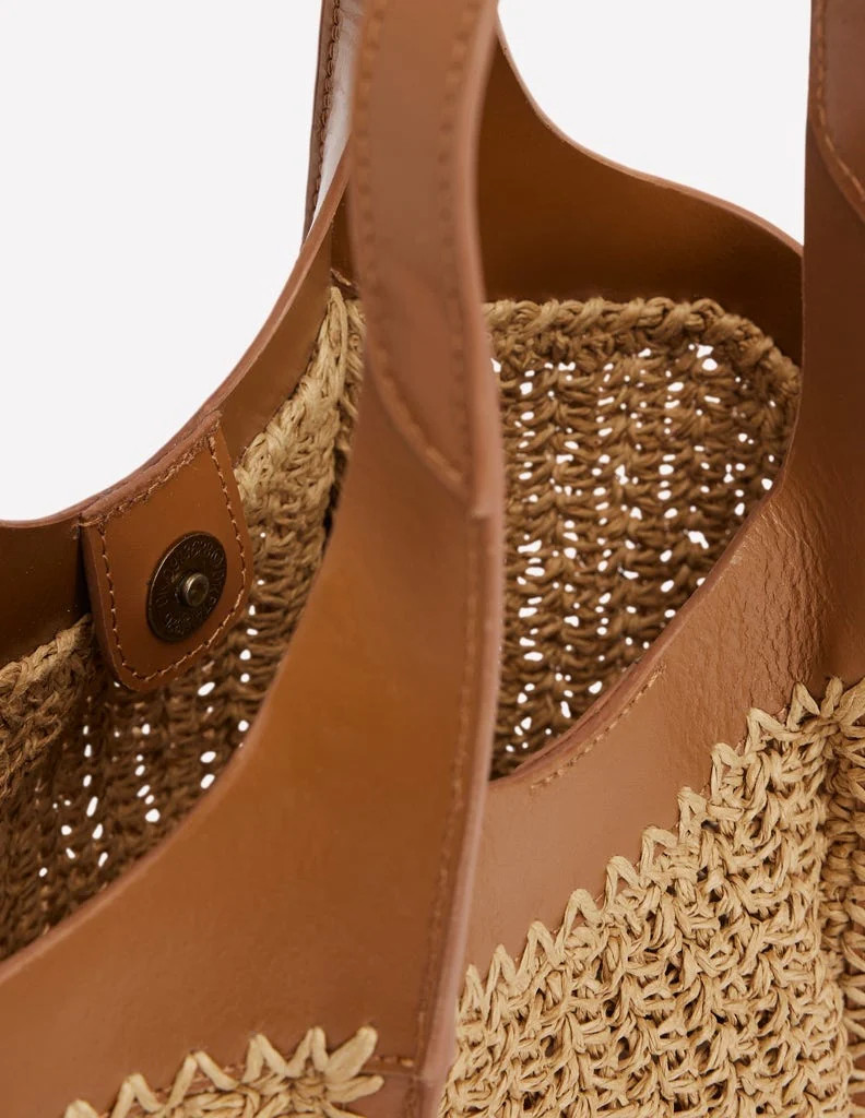 Mini Straw Tote-Natural | Boden (US)