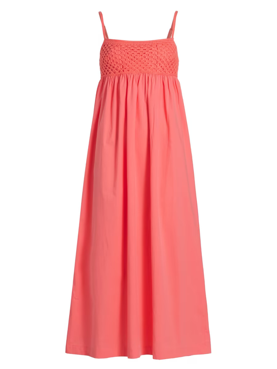 Meeka Crochet-Trimmed Maxi Dress | Saks Fifth Avenue