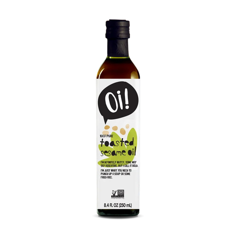 Oi! 100% Pure Toasted Sesame Oil, 8.4 fl oz. Glass Bottle | Walmart (US)