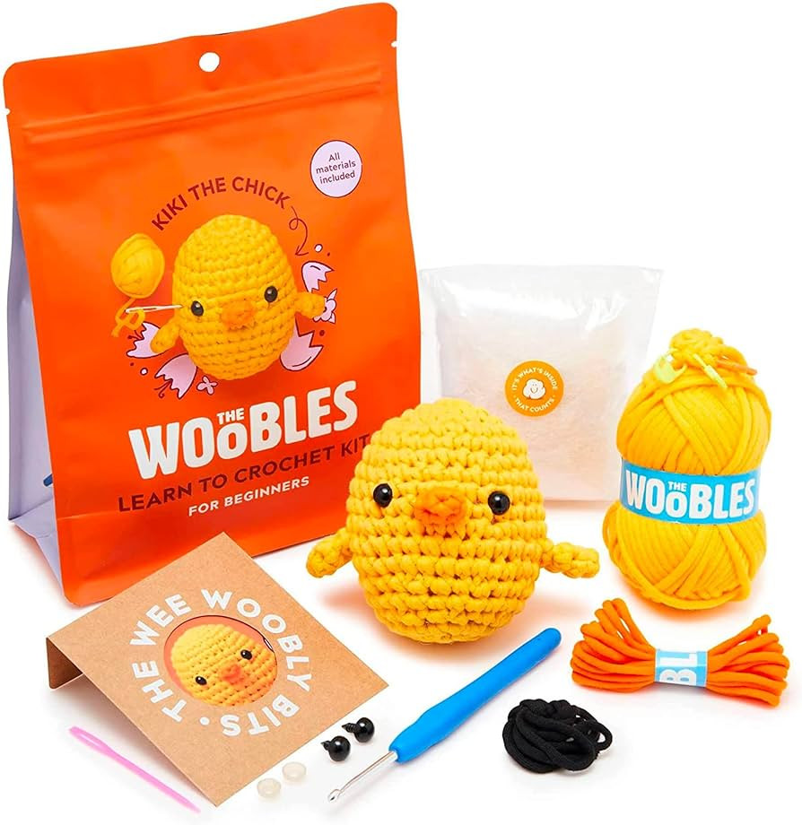 The Woobles Beginners Crochet Kit with Easy Peasy Yarn as seen on Shark Tank - with Step-by-Step ... | Amazon (US)