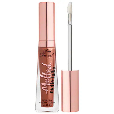 Too Faced Melted Matte-Tallic Liquified Metallic Matte Lipstick Faking It .23 oz | Sephora (US)