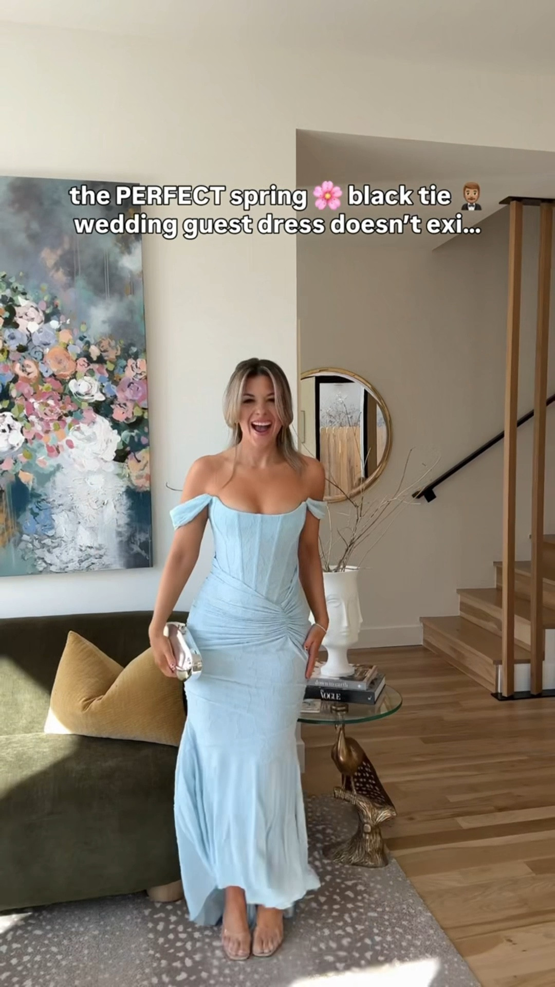 Blue corset floral off the shoulder spring wedding guest and formal event dress

Electric picks code: emerson20

Wearing my usual small/2

Wedding guest
Formal event dress
Black tie
Lace
Floral
Corset
Special occasion
Spring event 

#LTKSeasonal #LTKgrwm #LTKWedding