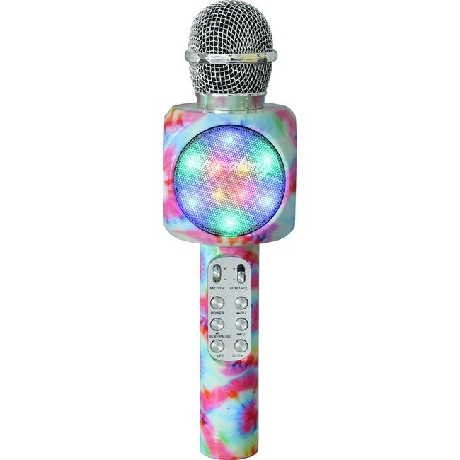 Sing-along Bluetooth Karaoke Microphone, Tie Dye - Wireless Express Musical | Maisonette | Maisonette