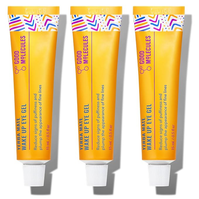 Good Molecules Yerba Mate Wake Up Eye Gel Pack 3 – 15 ml Each | Hydrating Under Eye Gel with Hy... | Amazon (US)