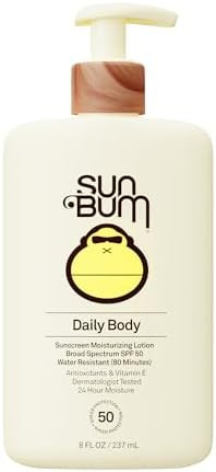 Sun Bum Daily SPF 50 Sunscreen Body Lotion - Broad Spectrum Moisturizing Sunscreen with Vitamin E... | Amazon (US)